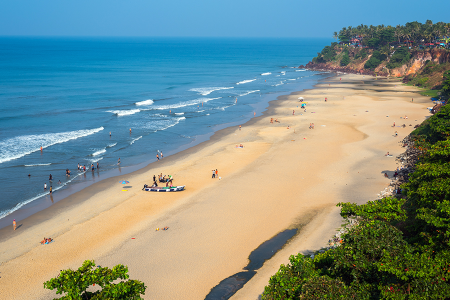 Varkala Beach, Kerala. Image credit: Shutterstock