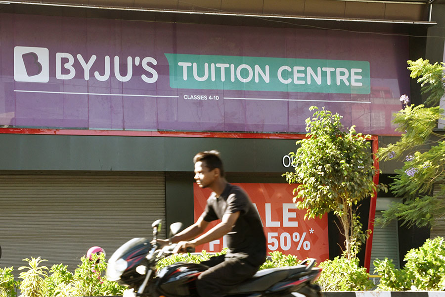 Reports state that BlackRock has once again slashed the valuation of edtech giant Byju’s Image: Indranil Aditya/Bloomberg via Getty Images