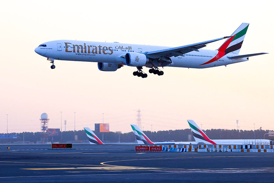 Emirates, Dubai's state-owned carrier, with its large fleet of long-range, wide-body aircraft, epitomises the Gulf's 
