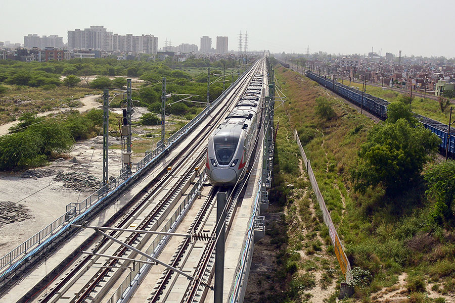 A view of the Rapid rail train on June 26, 2023 in Ghaziabad, India.
Image: Sakib Ali/Hindustan Times via Getty Images