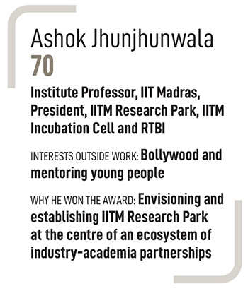 Professor Ashok Jhunjhunwala, IIT Madras, President, IITM Research Park, IITM incubation Cell and RTBI
