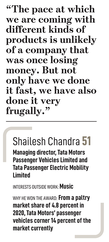 Shailesh Chandra, Managing director, Tata Motors Passenger Vehicles Limited and Tata Passenger Electric Mobility Limited
Image: Mexy Xavier
