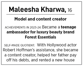 Maleesha Kharwa, Model and content creator
Image: Mexy Xavier; Stylist: Karishma Chouksey
