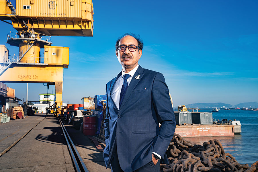 
Sanjeev Singhal, chairman and managing director, Mazagon Dock Shipbuilders Image: Mexy Xavier