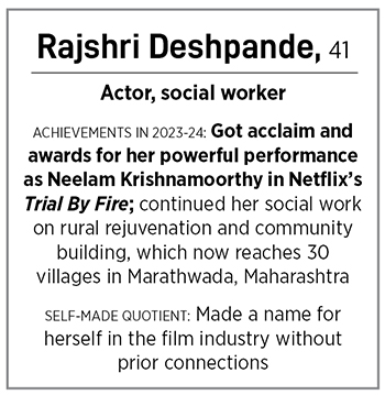 Actor andsocial worker, Rajshri Deshpande