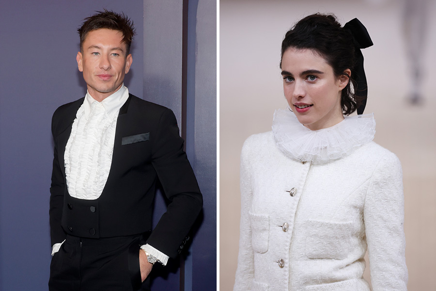 (L to R) Barry Keoghan and Margaret Qualley