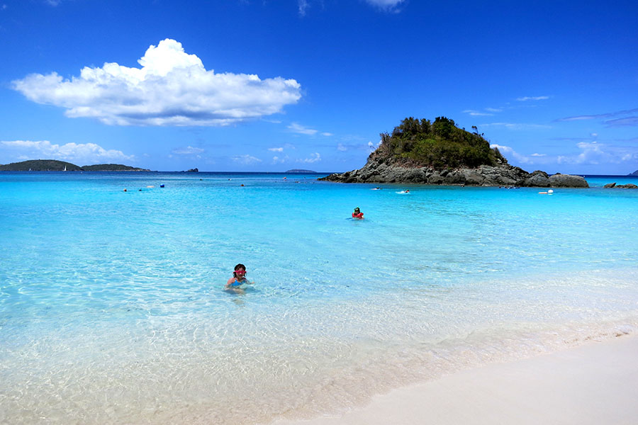 Trunk Bay in the US Virgin Islands. Image credit: Getty Images