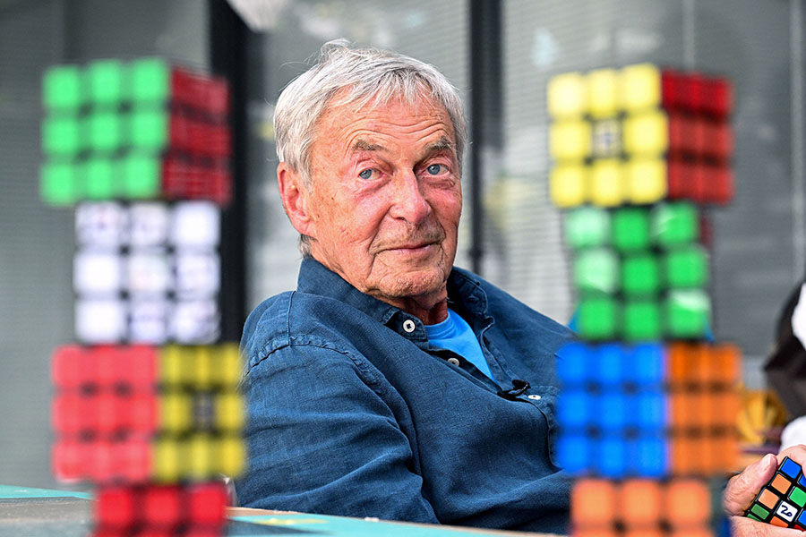 The naysayers said the maddening multicoloured cube that Erno Rubik invented 50 years ago would not survive the 1980s. Image: ATTILA KISBENEDEK / AFP©

