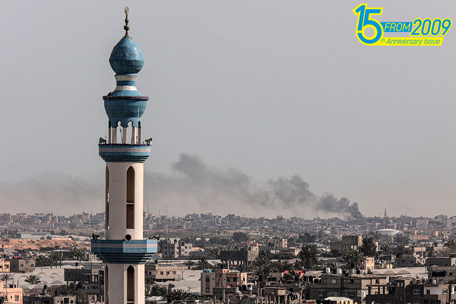 Smoke billows following Israeli bombardment in Rafah, in the southern Gaza Strip, on March 27, 2024, amid the ongoing conflict between Israel and the Palestinian militant group Hamas
Image: Said Khatib / AFP