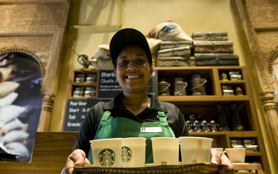 Starbucks first store launch in India