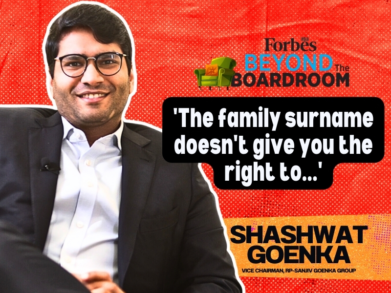 'The family surname doesn't give you the right to...': Shashwat Goenka