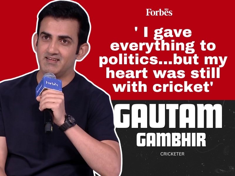 'I gave everything to politics...but my heart was with cricket': Gautam Gambhir